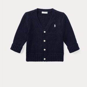 Ralph Lauren Baby Boy Cotton V-Neck Cardigan | Size: 3 months |